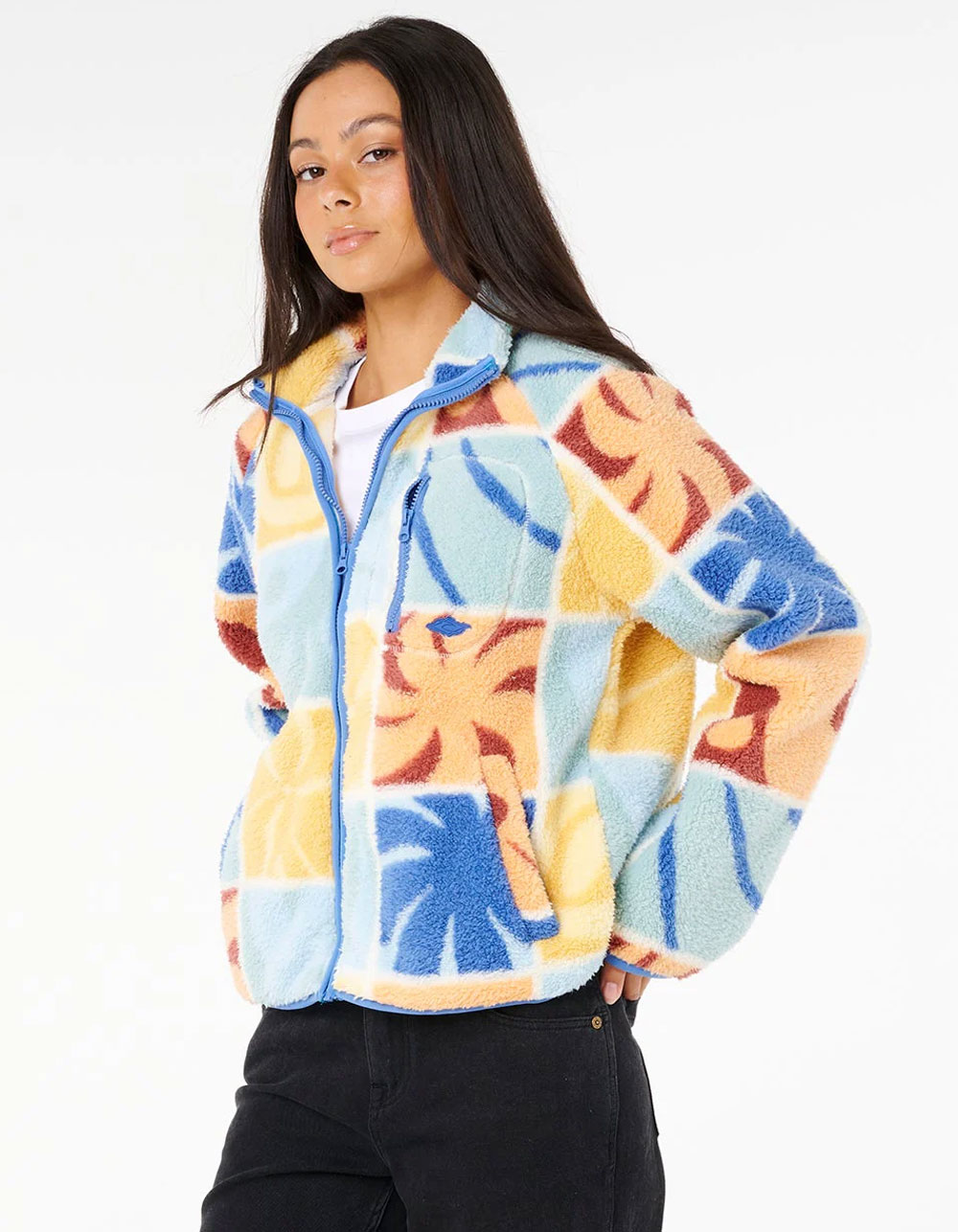 RIP CURL Artist of the Search Ty Williams Womens Polar Fleece Jacket - MULTI