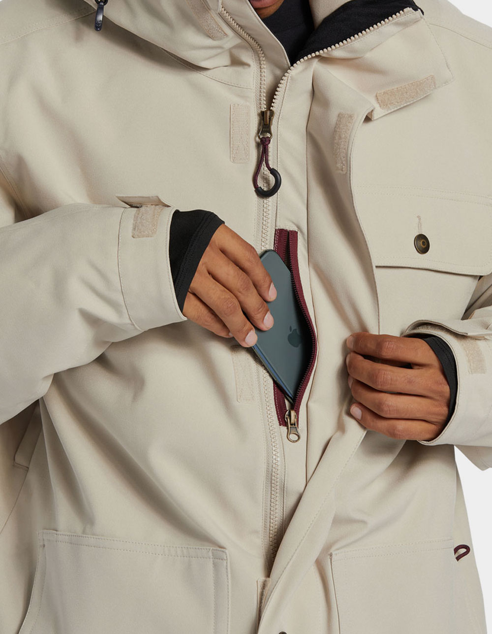 DC SHOES Servo Mens Snow Jacket - TAUPE