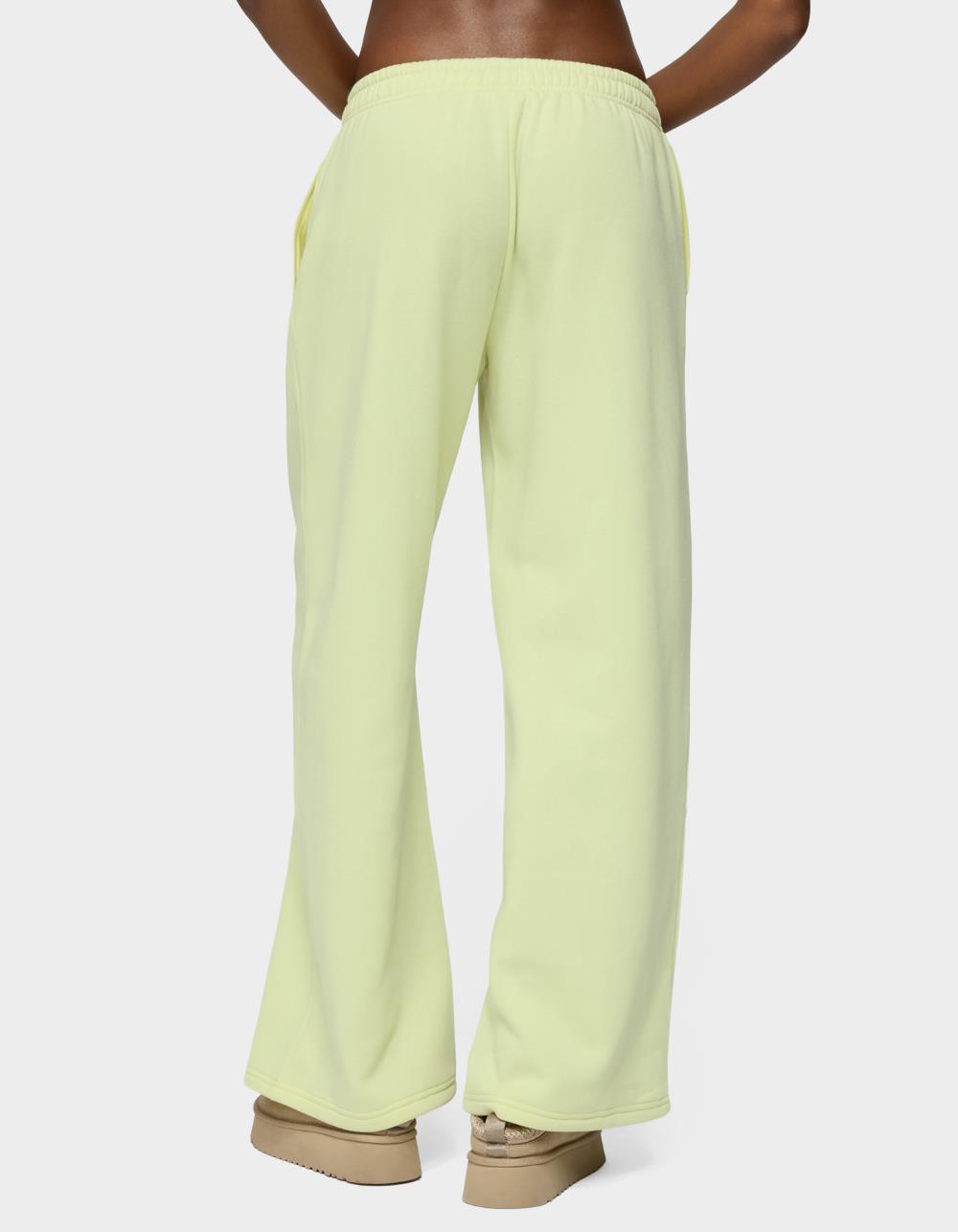 EDIKTED Matcha Lover Straight Leg Sweatpants - GREEN