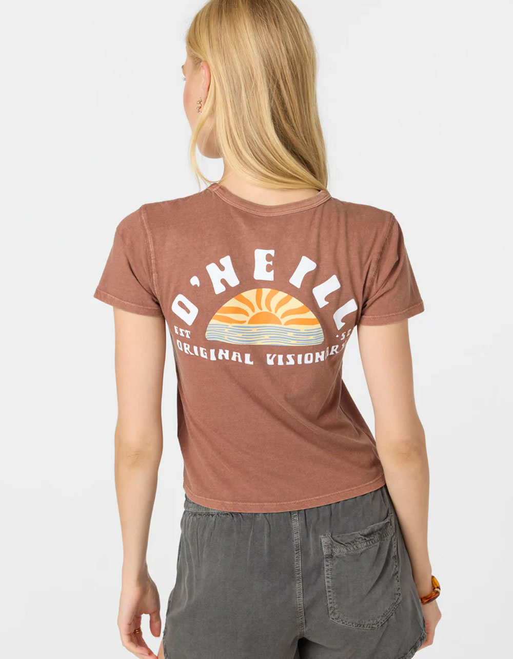 O'NEILL Sunny Side Womens Skimmer Tee - BROWN