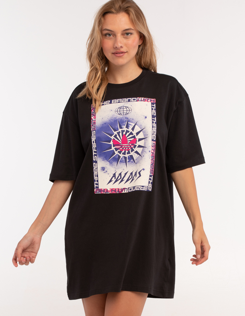 adidas graphic tee dress