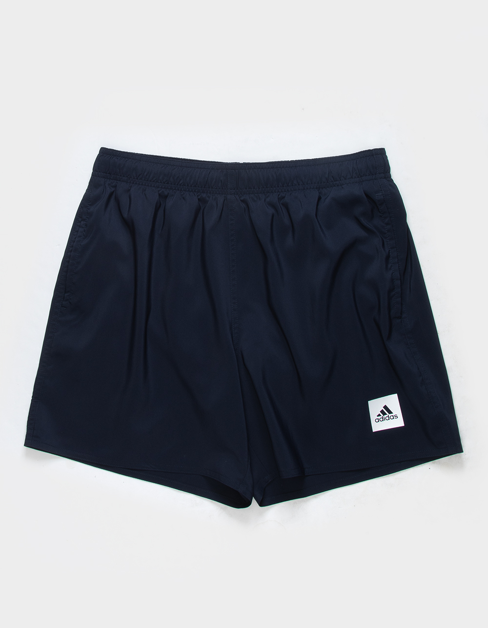ADIDAS Mens Solid Swim Shorts - NAVY