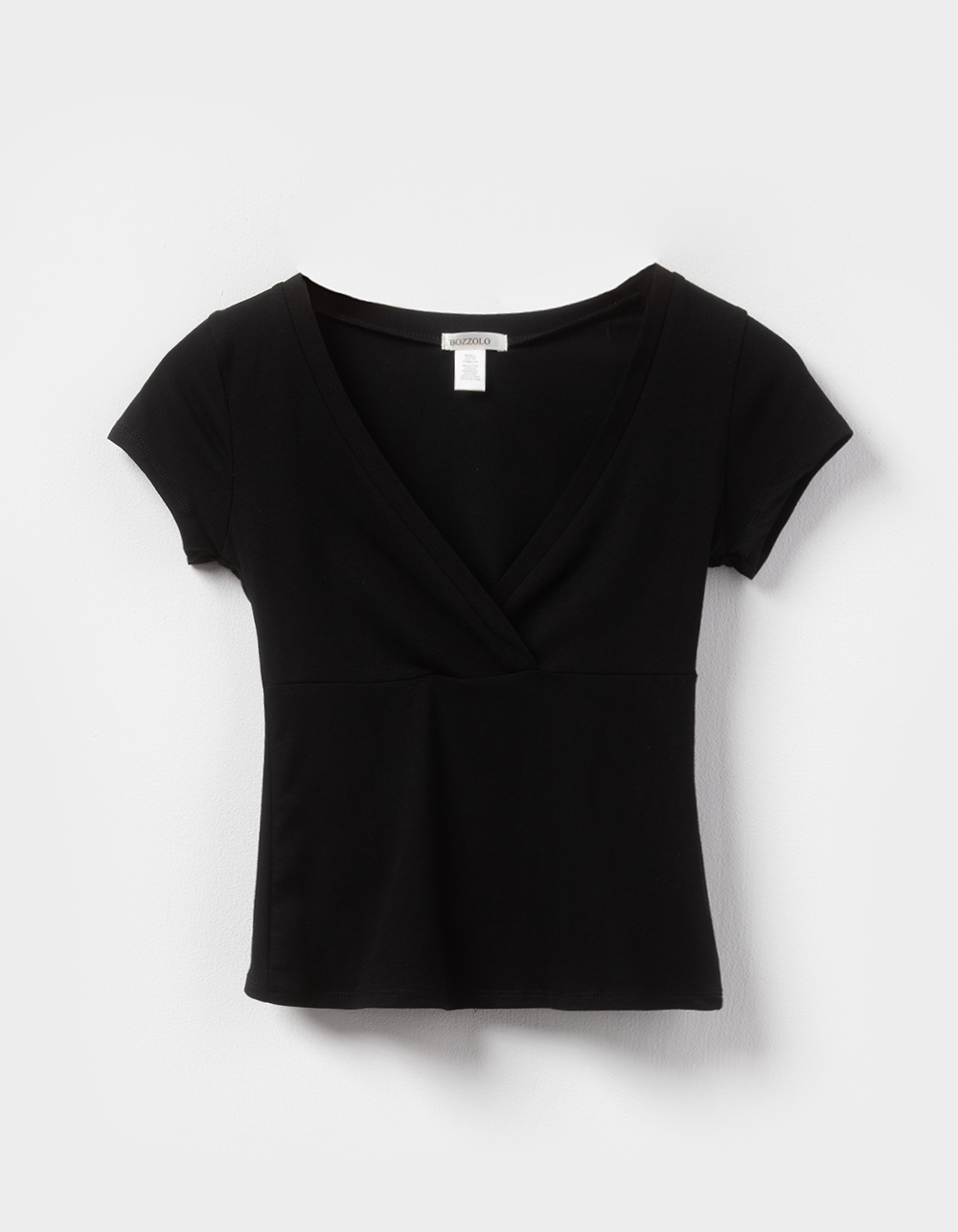 BOZZOLO Womens Surplice Tee