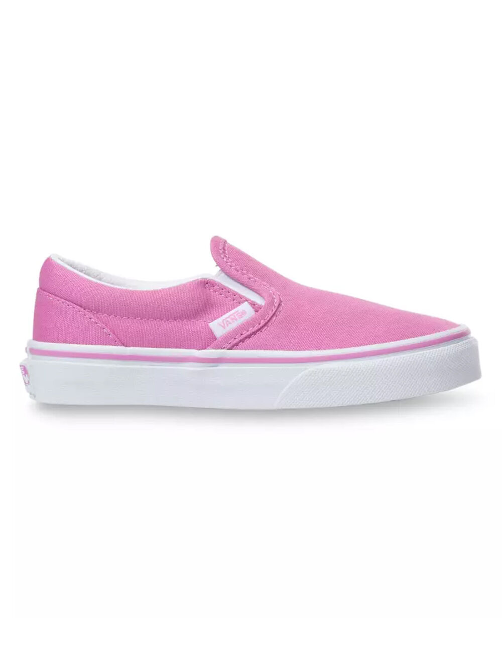 VANS Classic Slip-On Kids Shoes - FUCHSIA PINK/TRUE WHITE | Tillys