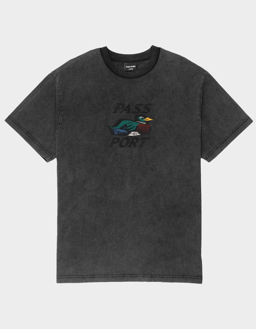 PASS~PORT Fast Duck Mens Tee - WASHED BLACK