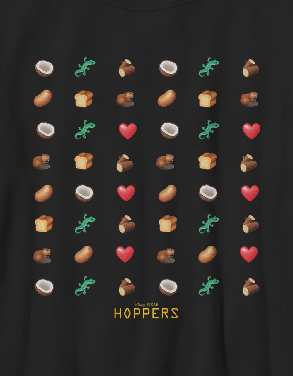 Hoppers Icons Unisex Kids Tee - BLACK