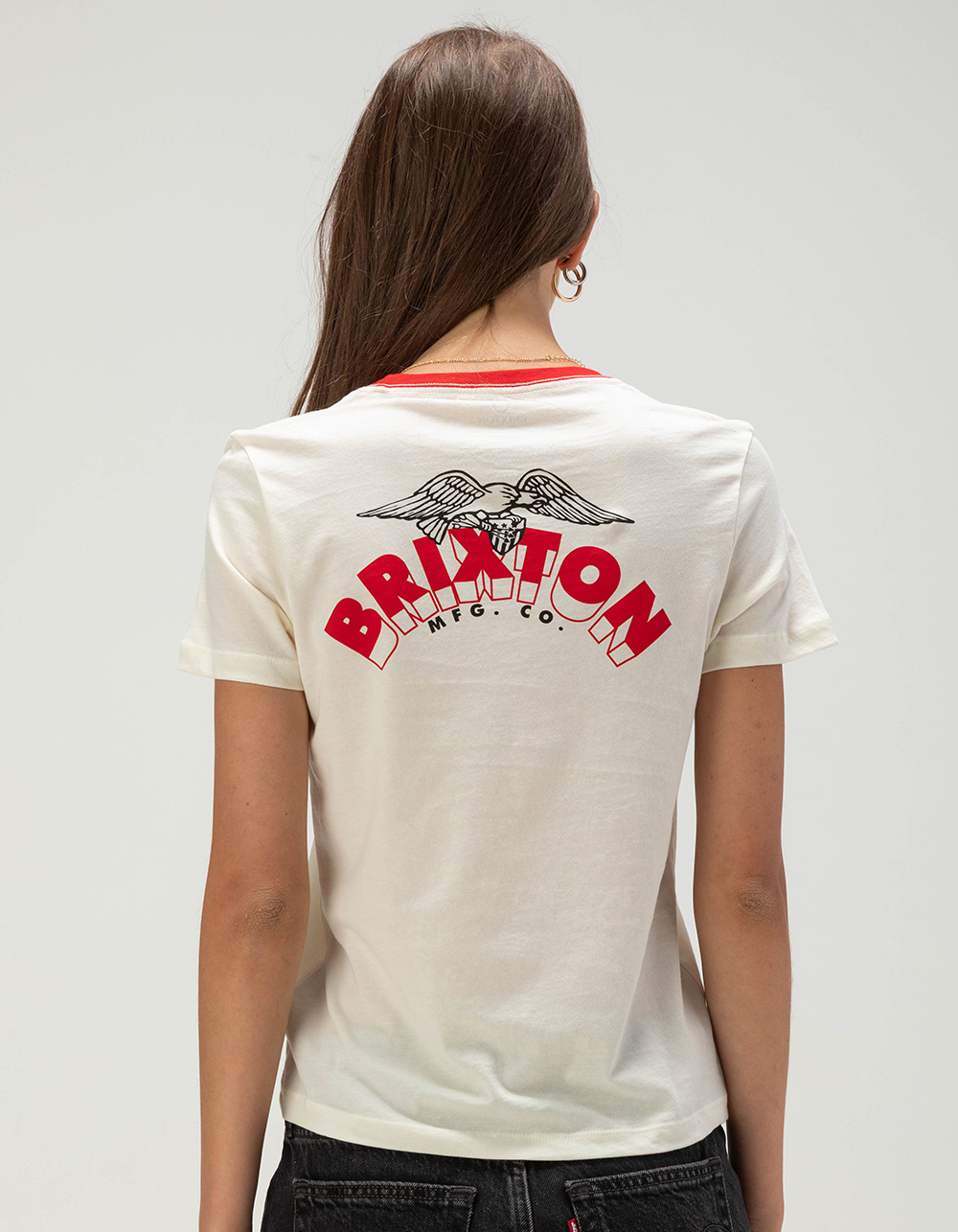 BRIXTON Banner Womens Slim Tee - IVORY