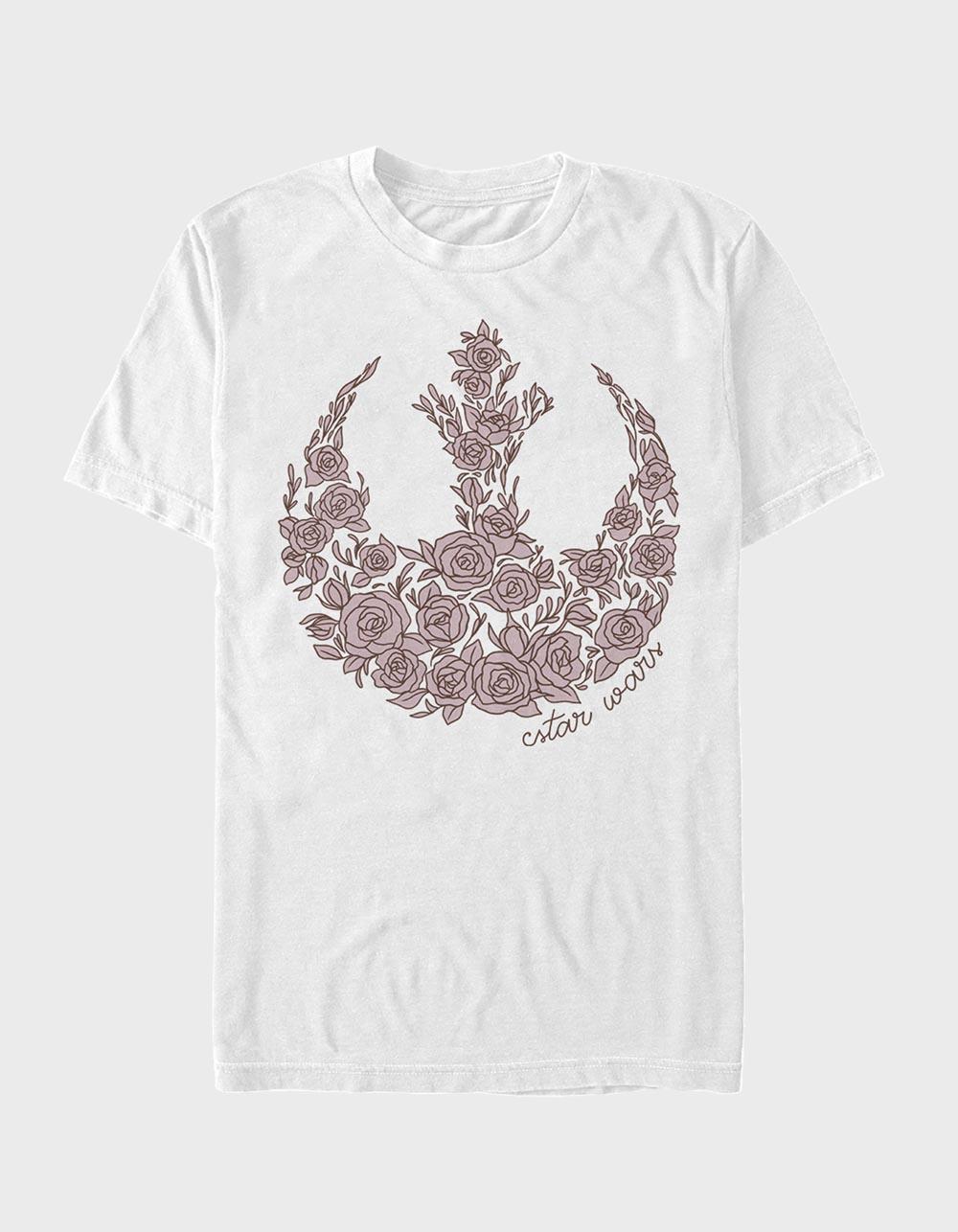 STAR WARS Rose Rebel Unisex Tee - WHITE