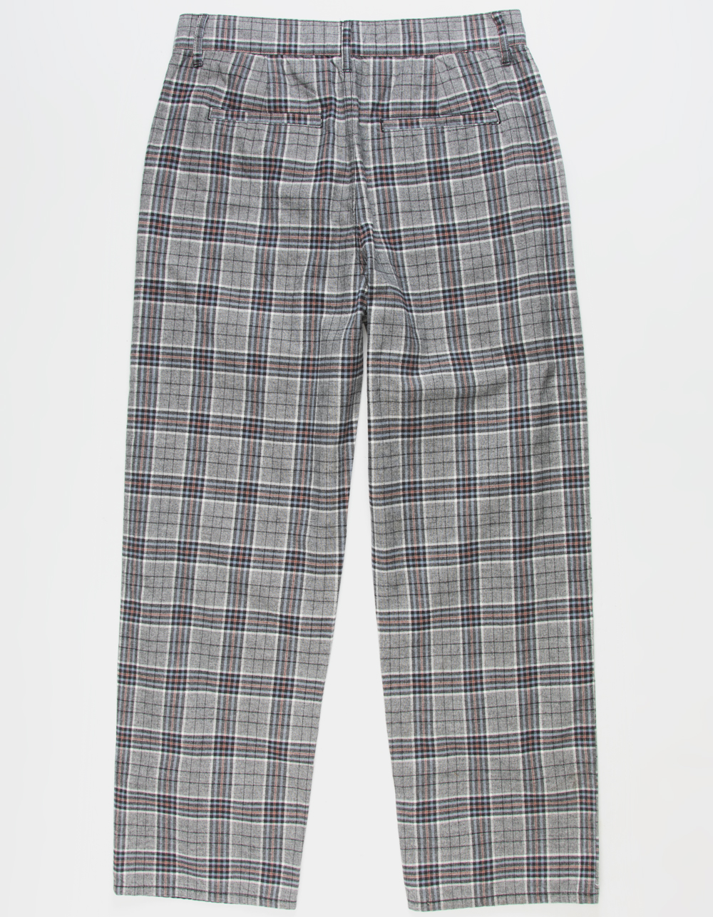 RSQ Mens Loose Plaid Pants - GRAY/BLACK