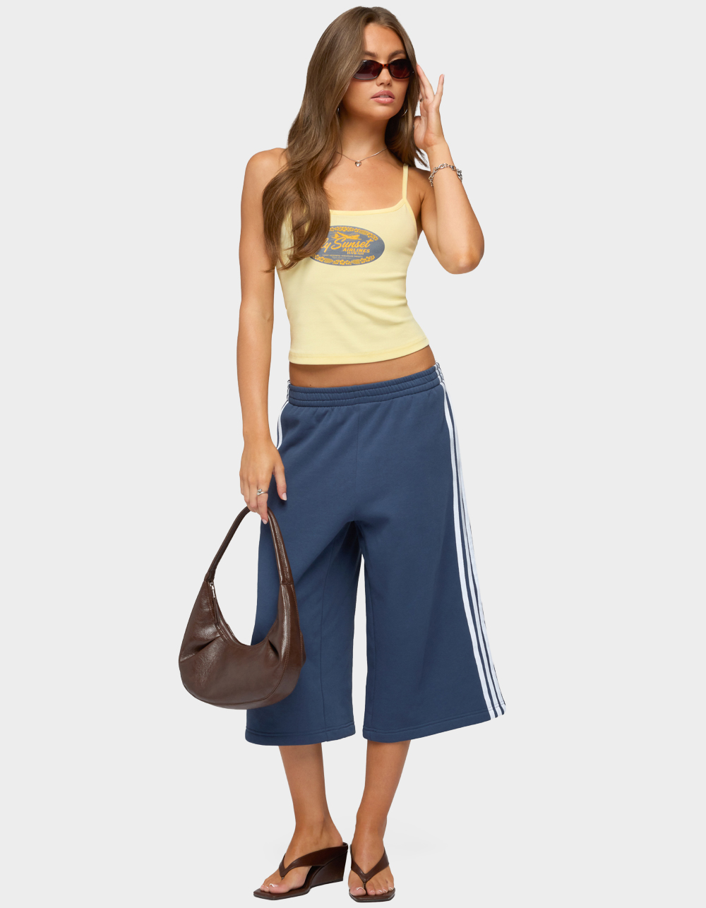EDIKTED Hawaii Airlines Tank Top - YELLOW