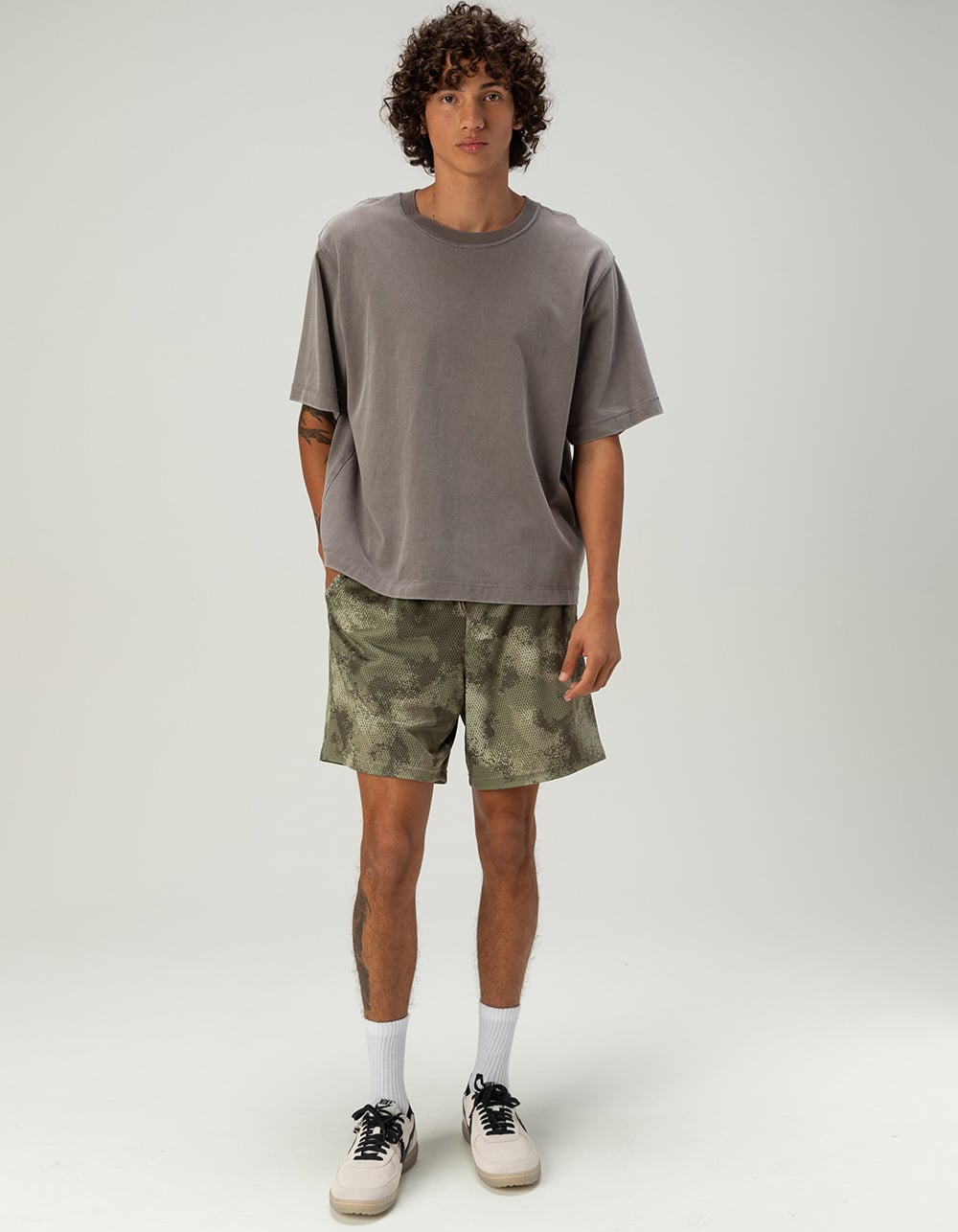 RSQ Mens Boxy Tee - DARK GRAY