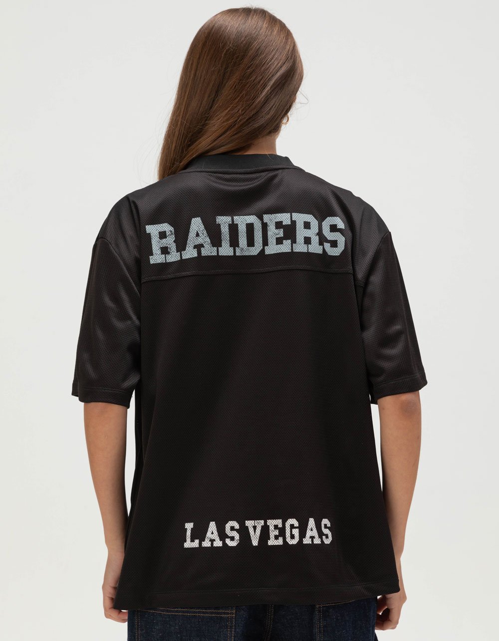 THE WILD COLLECTIVE Las Vegas Raiders Womens Jersey - BLACK