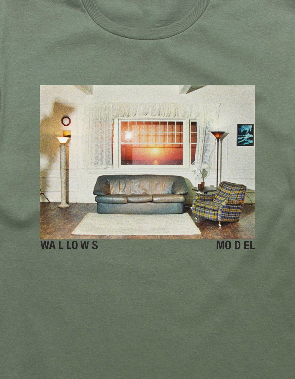 WALLOWS Model Album Cover Unisex Tee - MILITARY