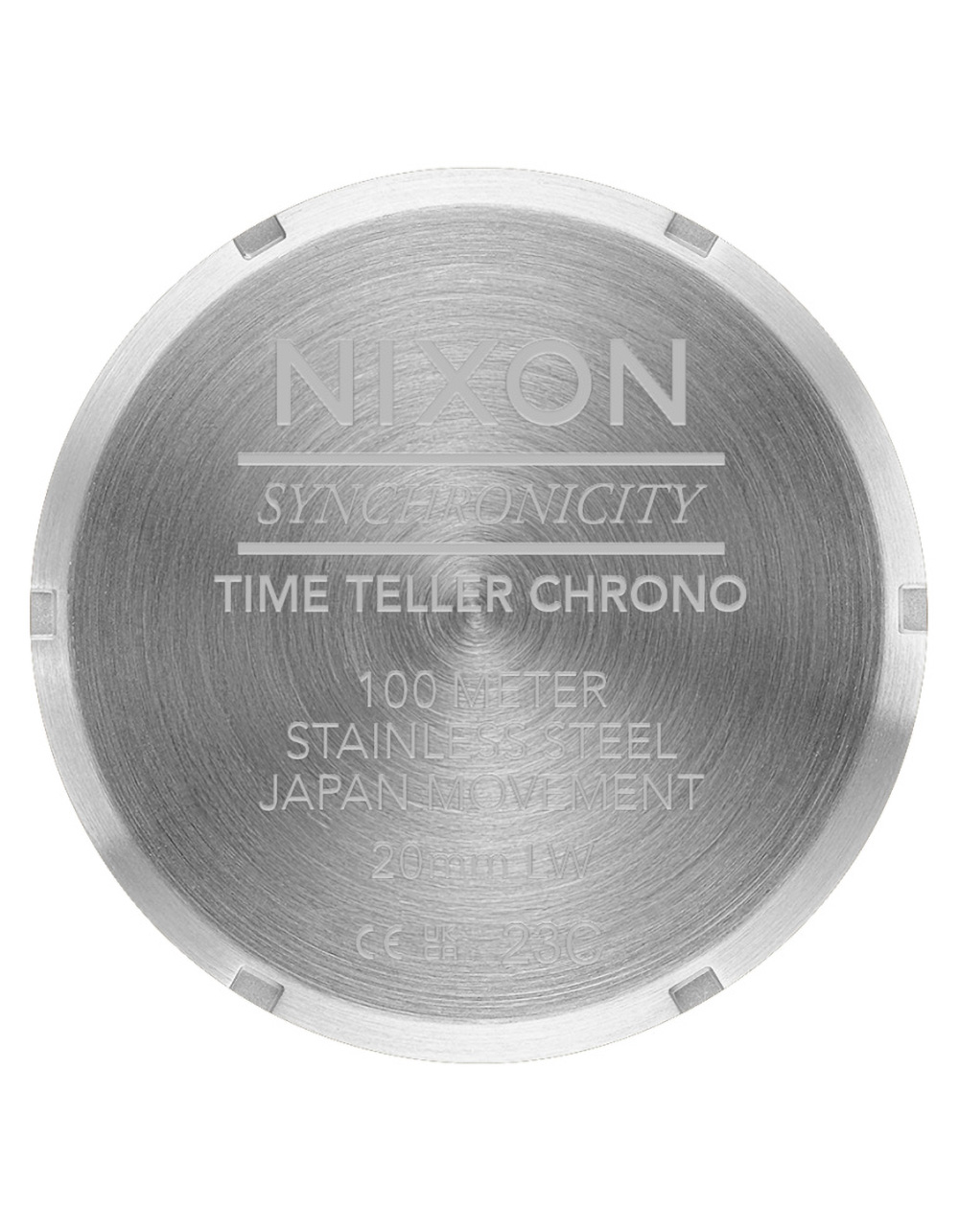NIXON Time Teller Leather Rocker - BLK/SILVER