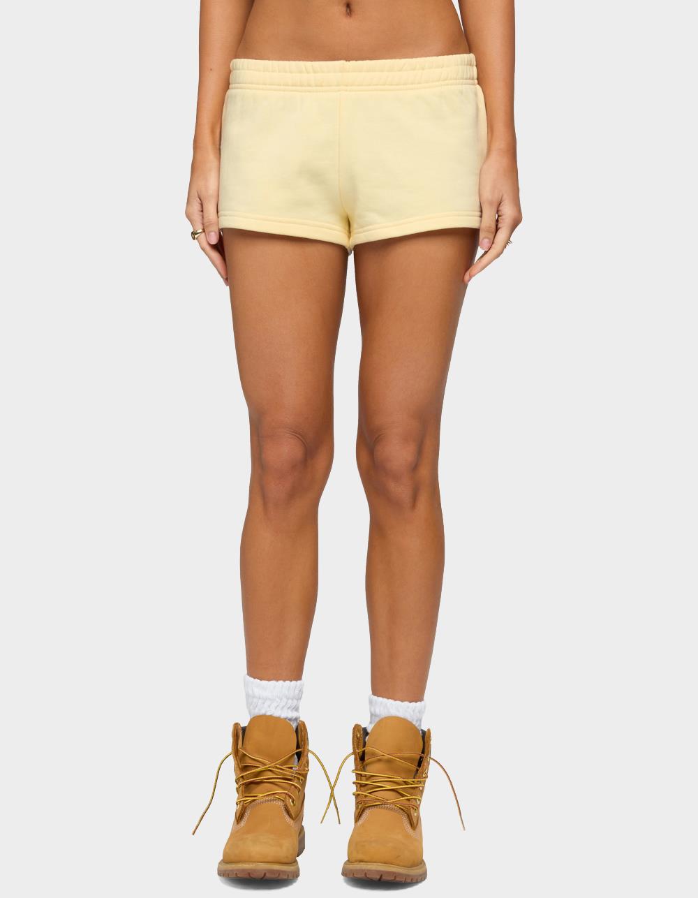 EDIKTED Cataleya Shorts - YELLOW