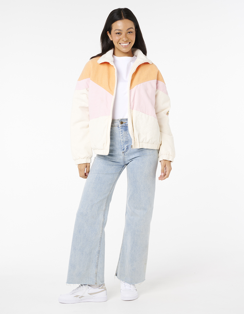 RIP CURL Sunset Luau Cord Womens Jacket - OFF WHITE - XXL | Tillys