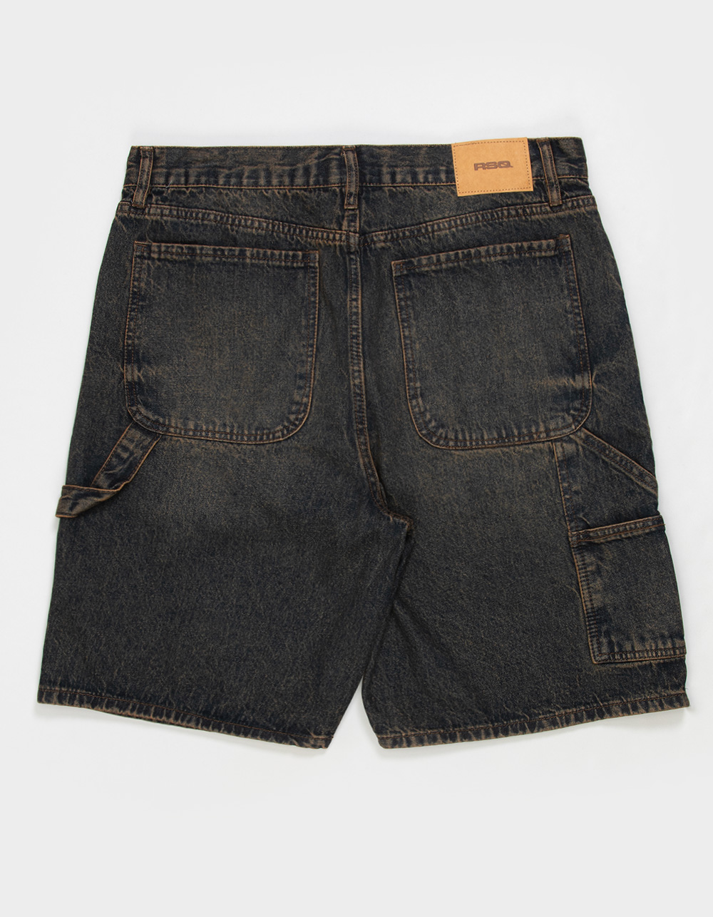 RSQ Mens Loose Carpenter Jorts - RUST
