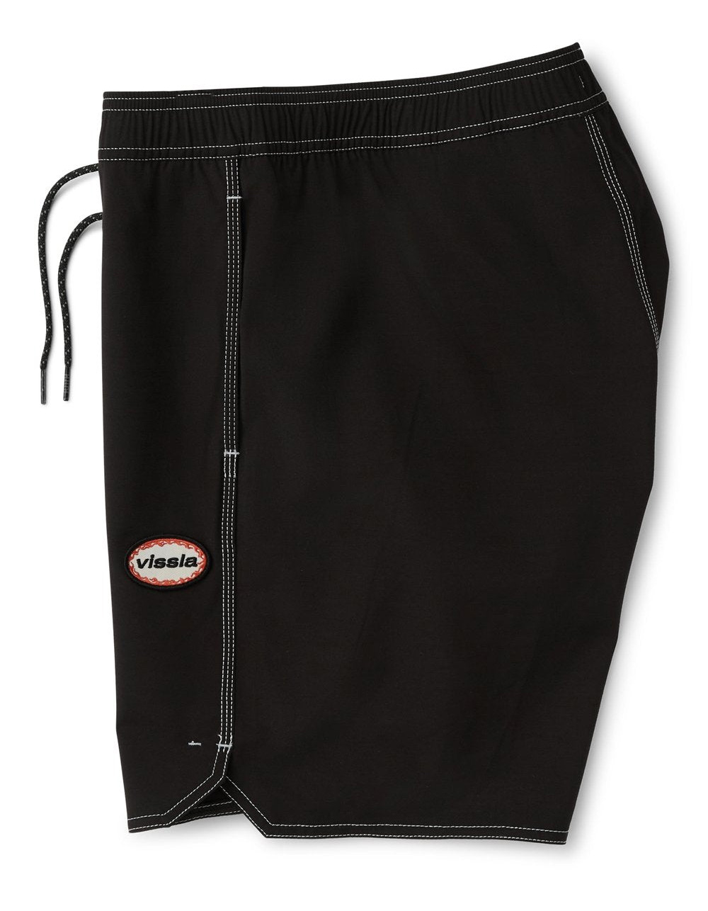 VISSLA Solid Sets Ecolastic Mens 17.5" Volley Shorts - BLACK