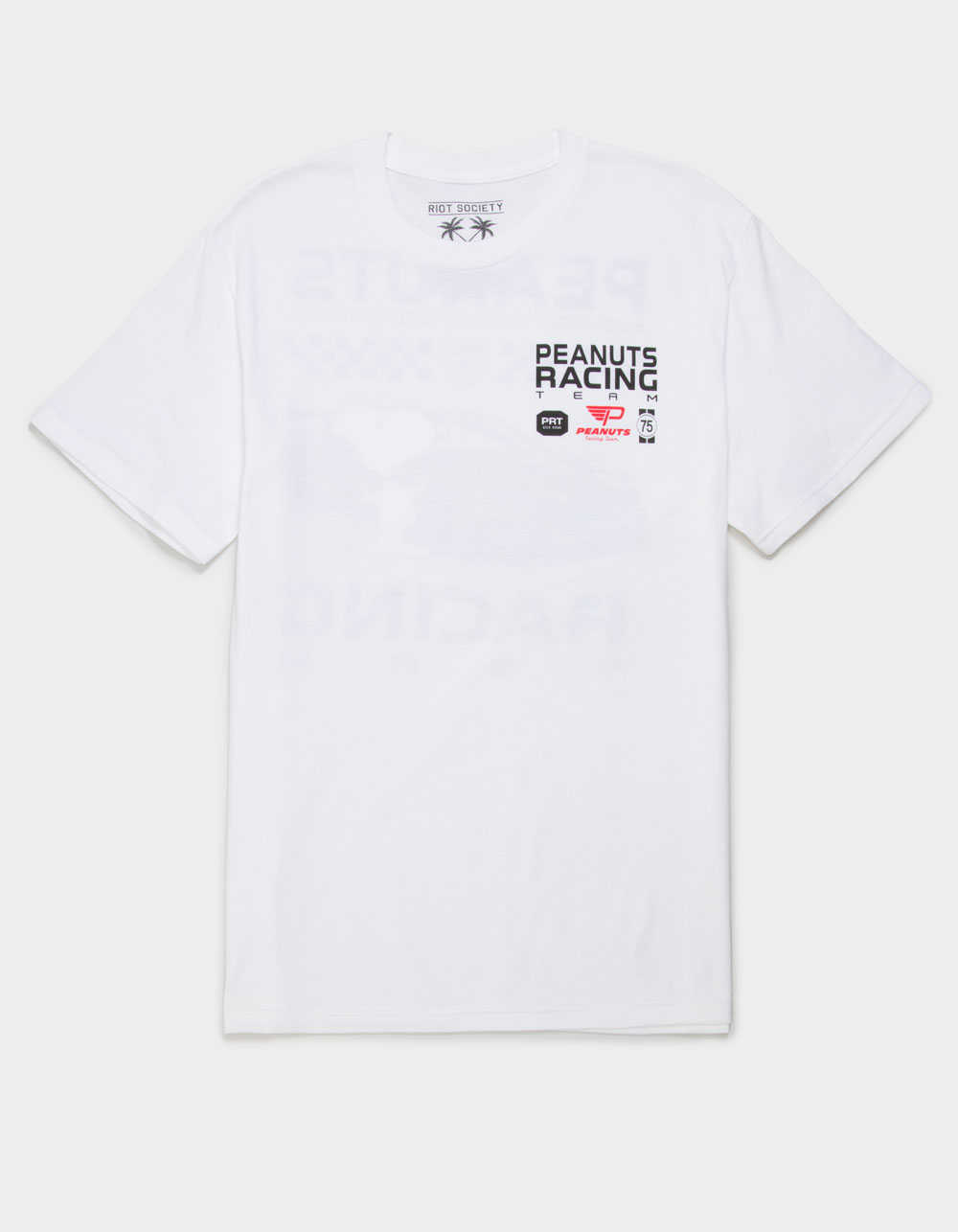 RIOT SOCIETY x Peanuts Racing Mens Tee - WHITE