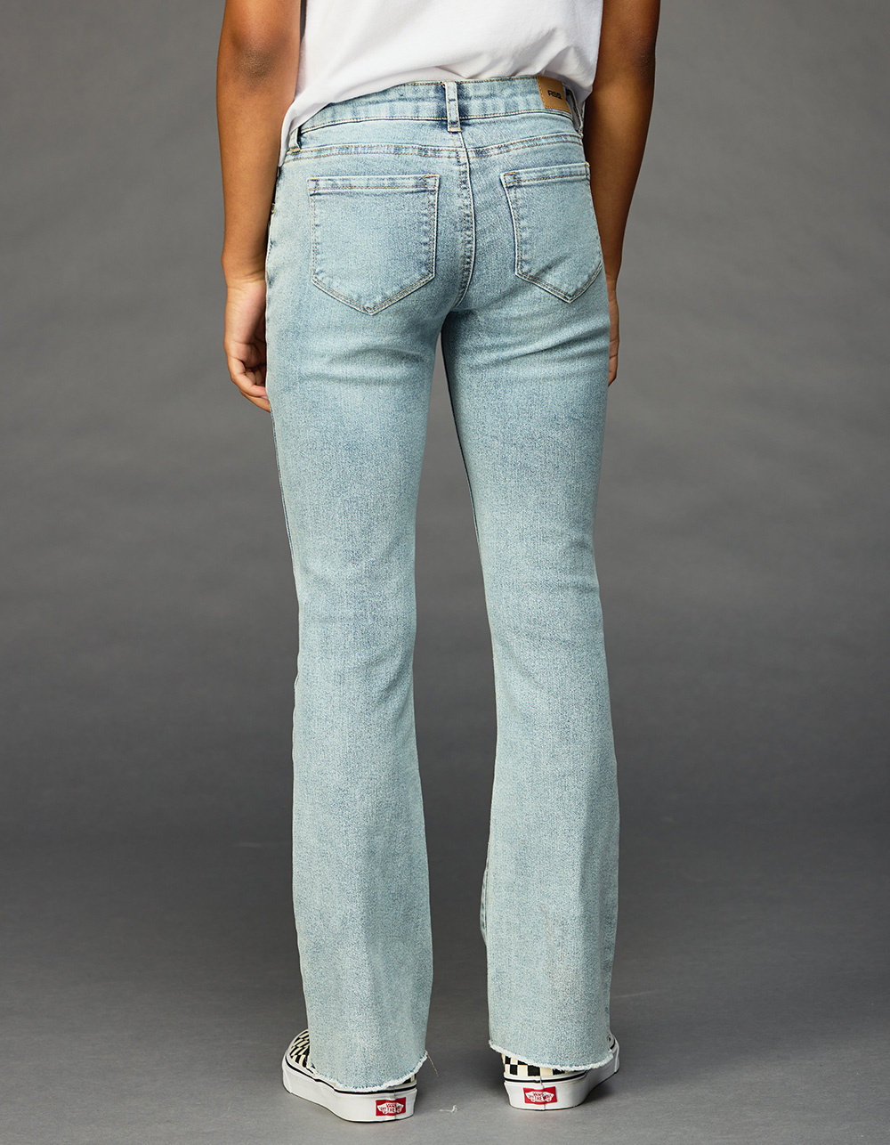 RSQ Girls Low Rise Flare Jeans - LIGHT WASH