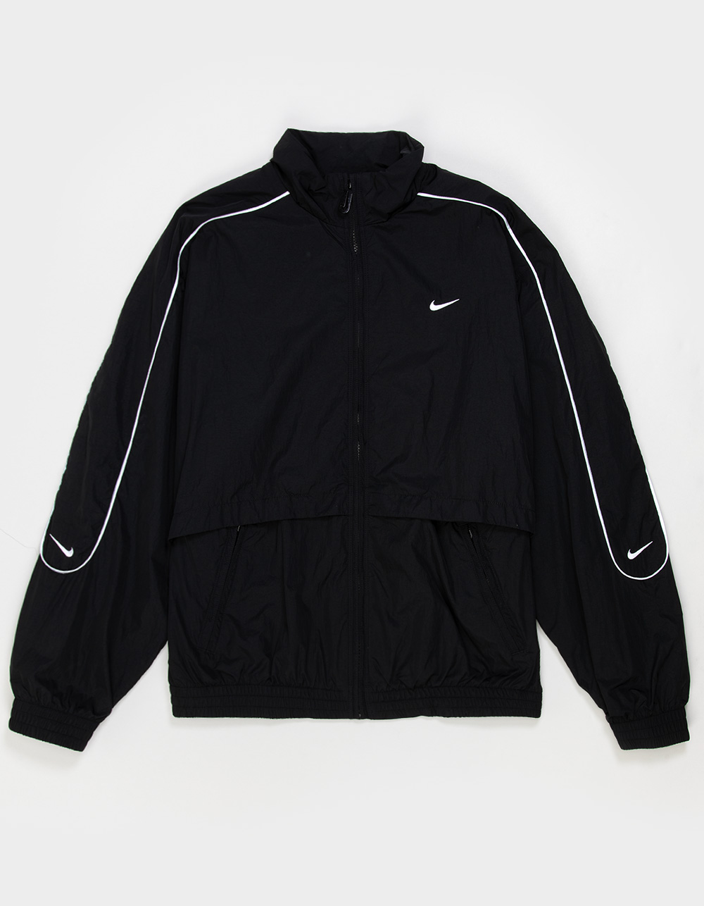 NIKE Sportswear Solo Swoosh Mens Track Jacket - BLACK