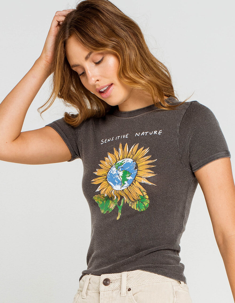 BDG Urban Outfitters Sensitive Nature Womens Tee - GRAY | Tillys
