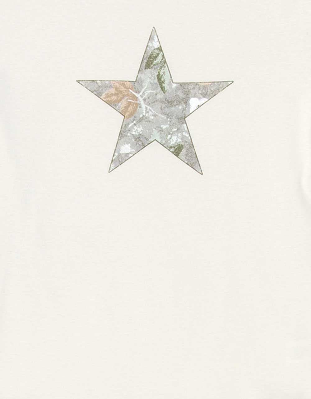 FULL TILT Camo Star Girls Tee - STONE