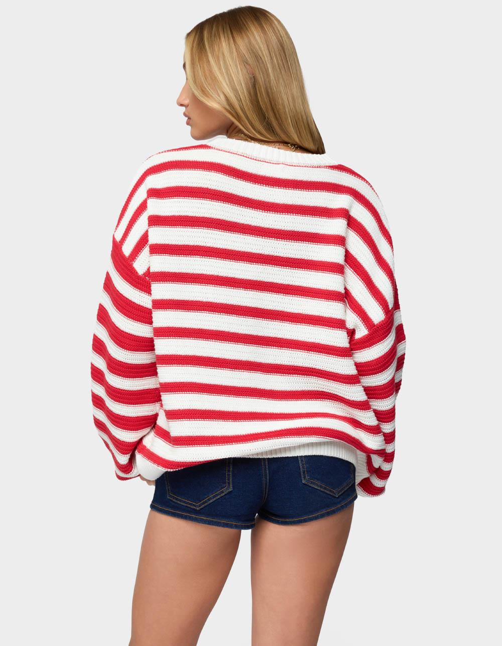 EDIKTED Aerin Oversized Sweater - RED