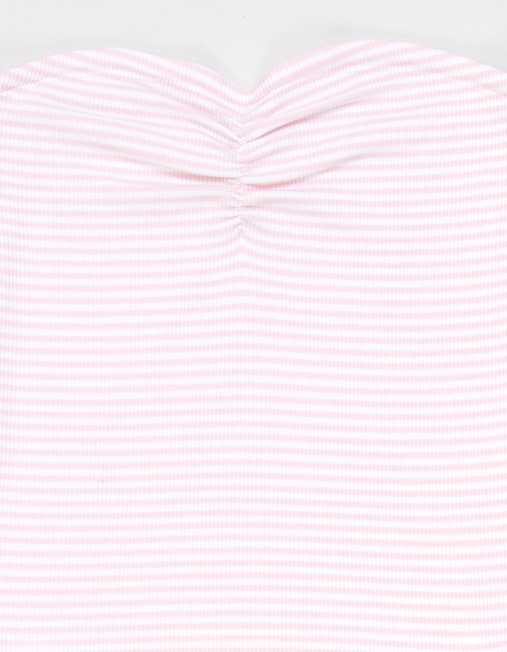 FULL TILT Essentials Girls Stripe Tube Top - PNK/WHT