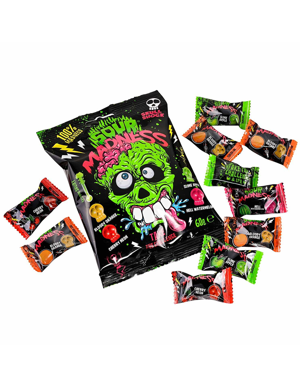 SOUR MADNESS Fruit Flavored Hard Candy - MULTI