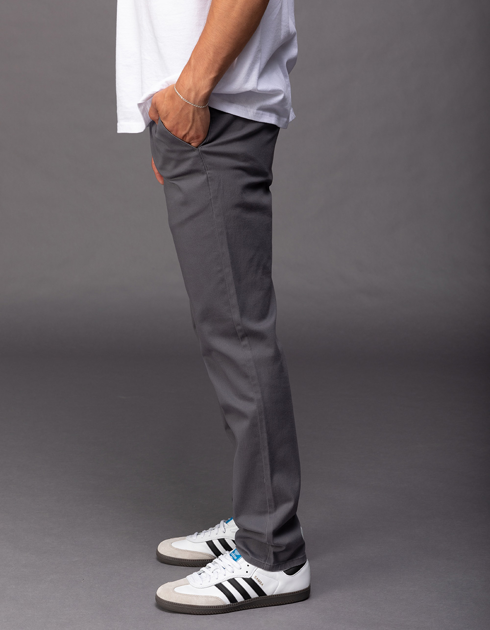 RSQ Mens Slim Chino Pants GUNMETAL Tillys