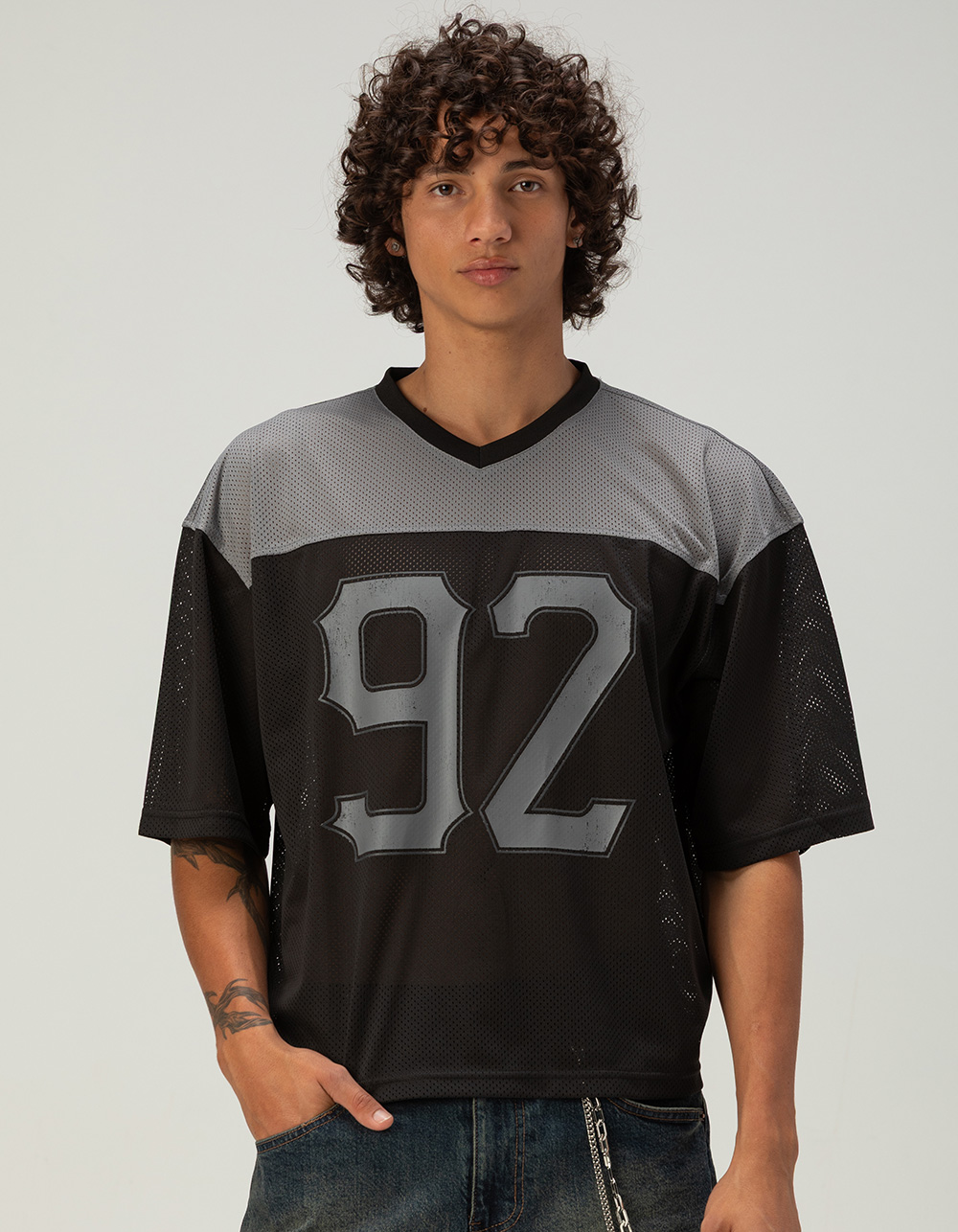 RSQ Mens Mesh Jersey - BLACK