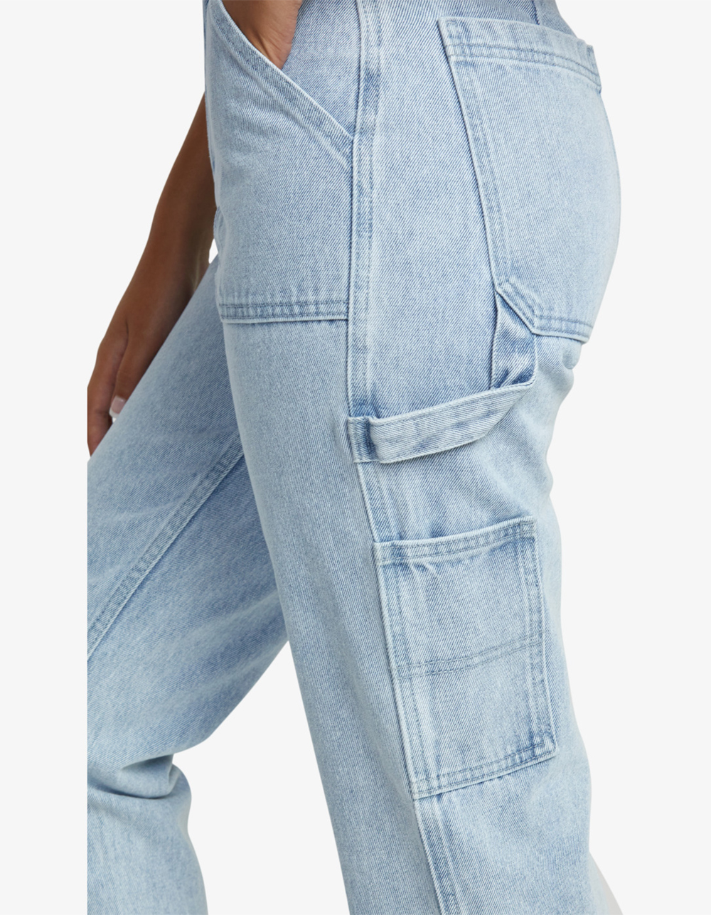 RVCA Recession Womens Demin Pants - LIGHT WASH