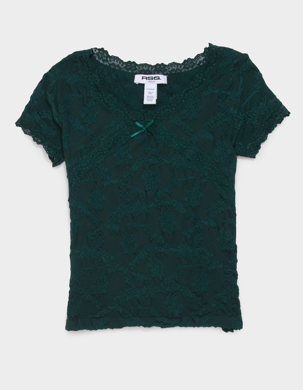 RSQ Girls Lace Seamless Top - GREEN