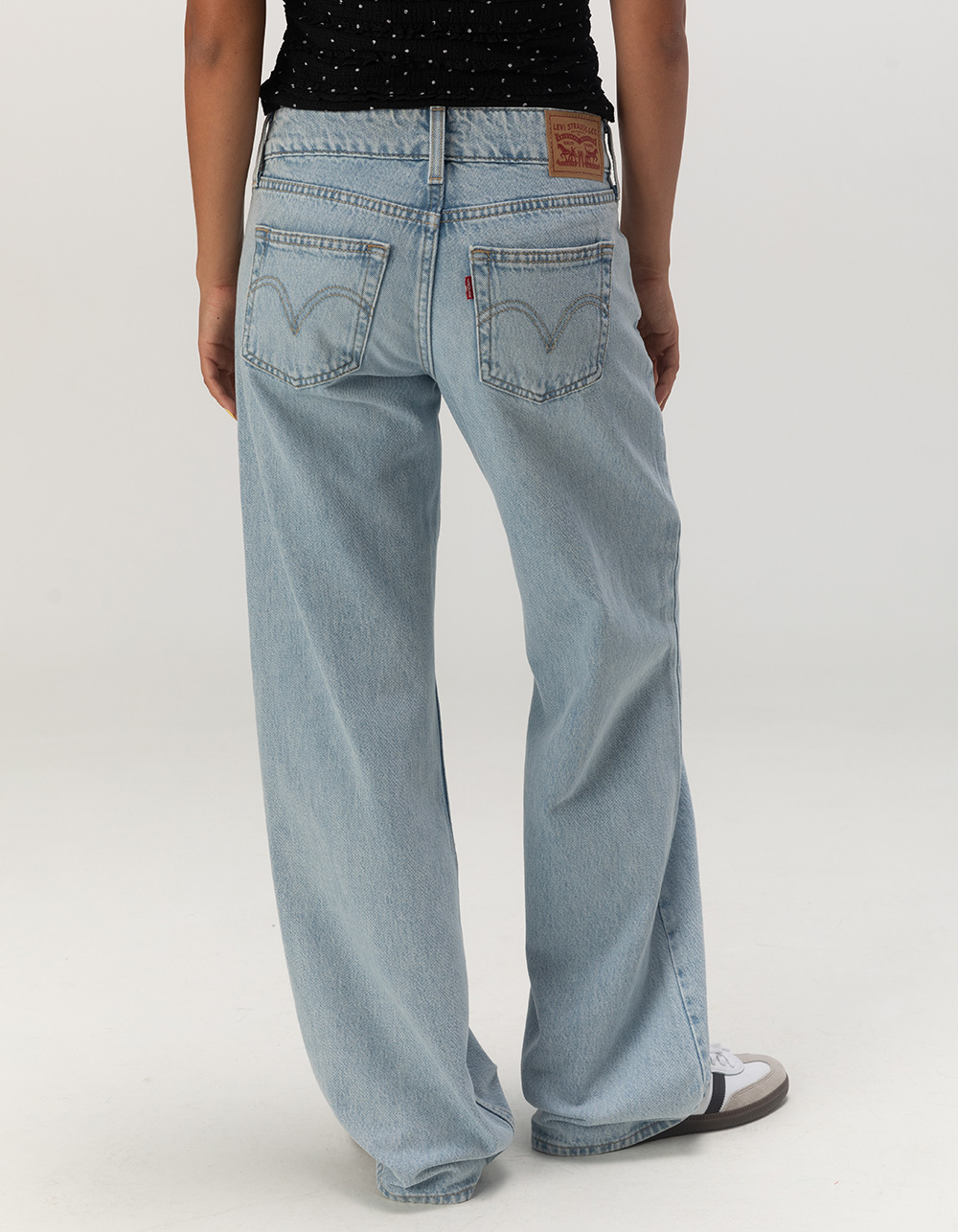 LEVI'S Superlow Loose Womens Jeans - Abraided Art LT BLAST