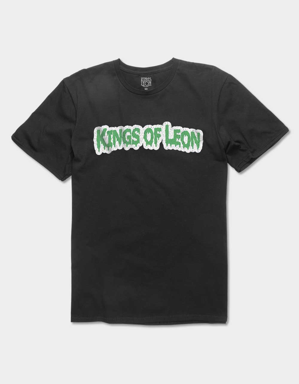KINGS OF LEON Drip Distressed Logo Unisex Tee - BLACK