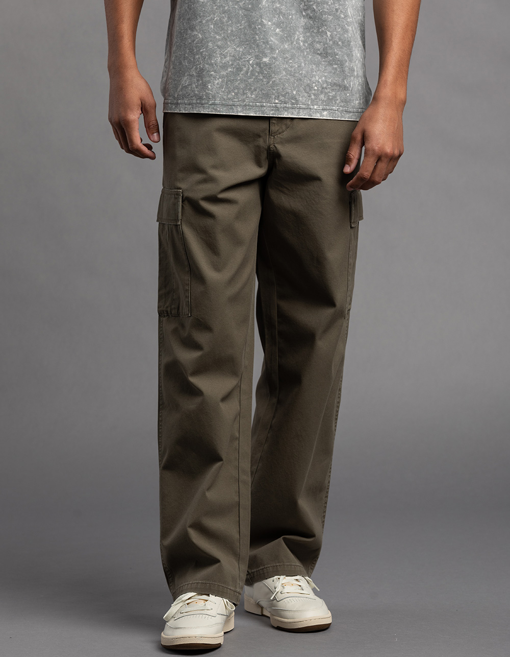 RSQ Mens Loose Cargo Pants - DK GREEN | Tillys