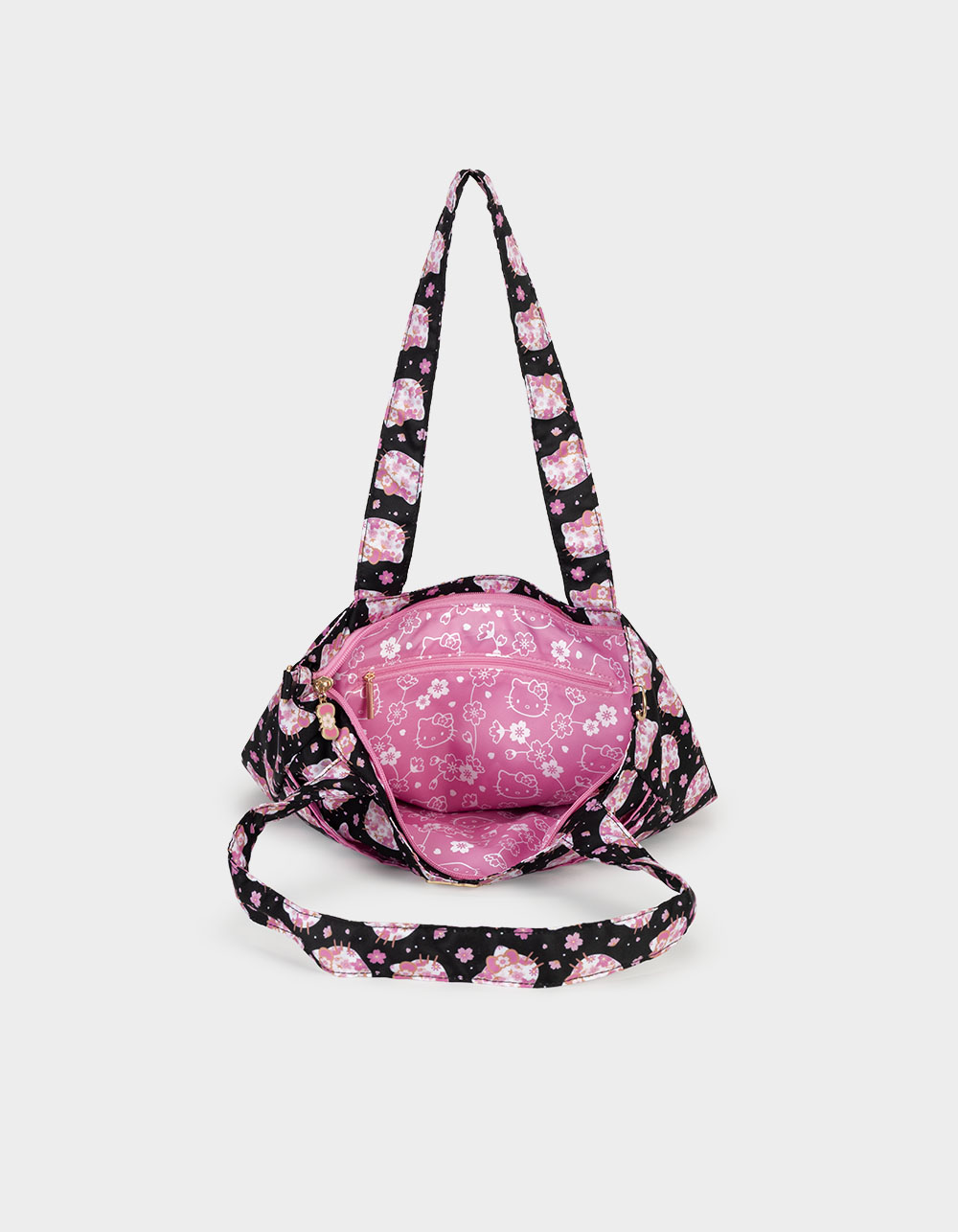 JUJUBE x Hello Kitty® Cherry Blossoms Be Light Tote Bag - BLACK