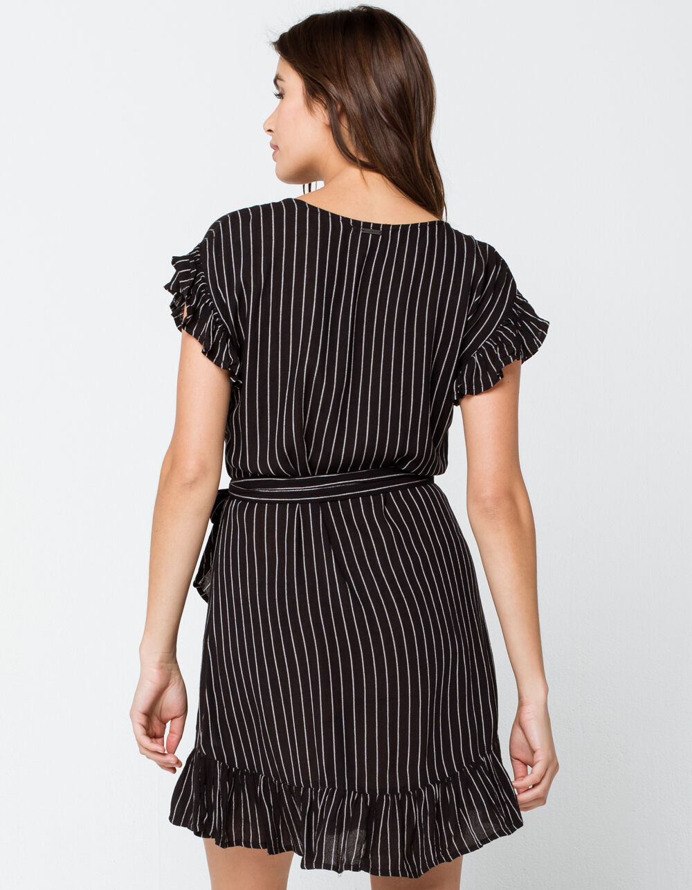 BILLABONG Wrap And Roll Wrap Dress BLACK Tillys