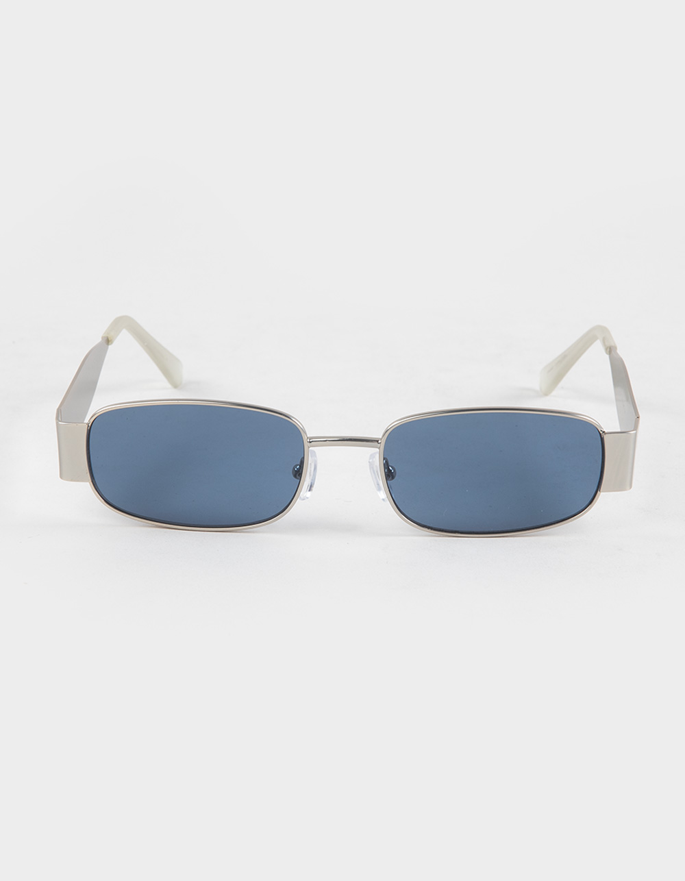 RSQ Rectangle Metal Sunglasses - SILVER