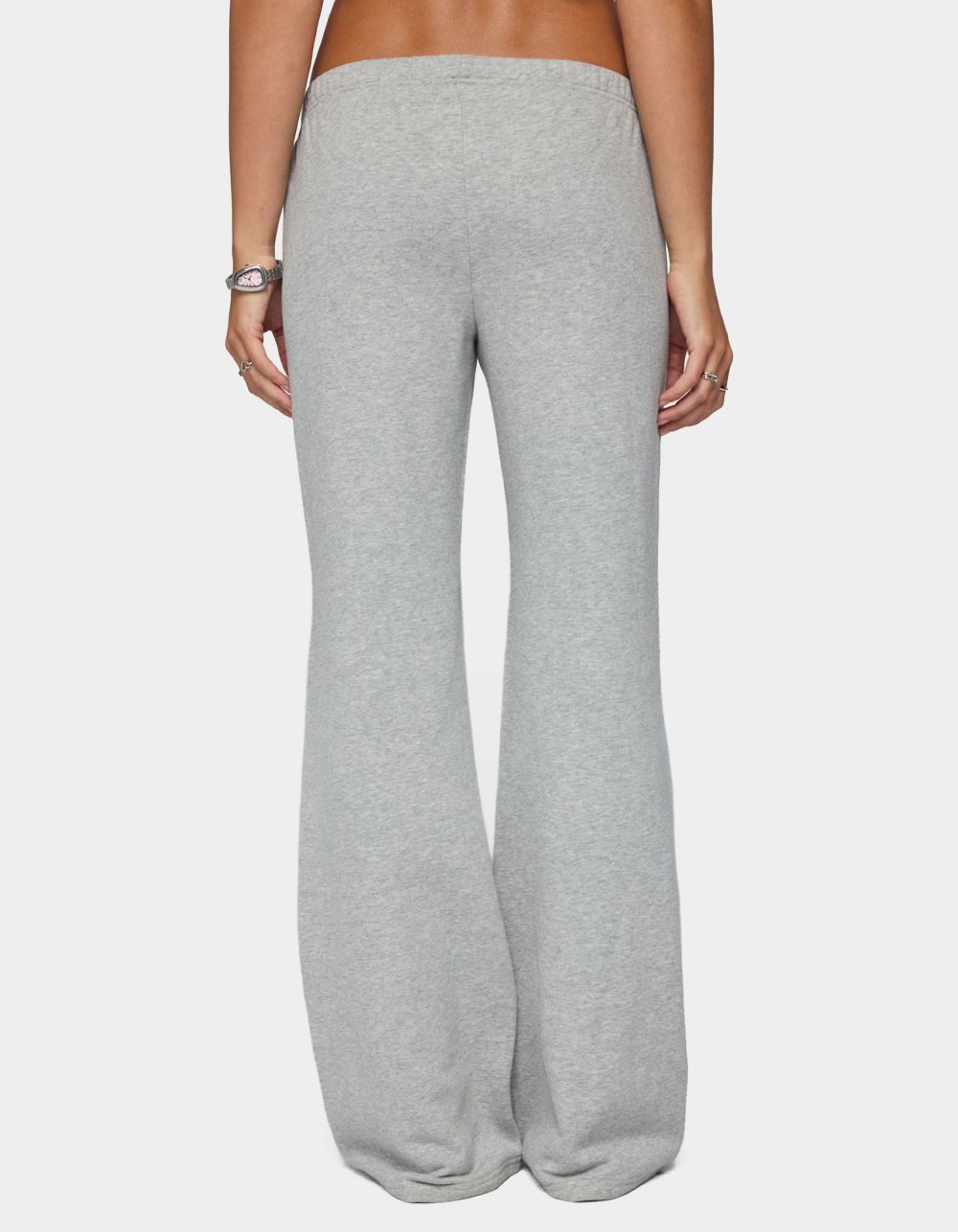 EDIKTED Rachel Flared Sweatpants - GRAY