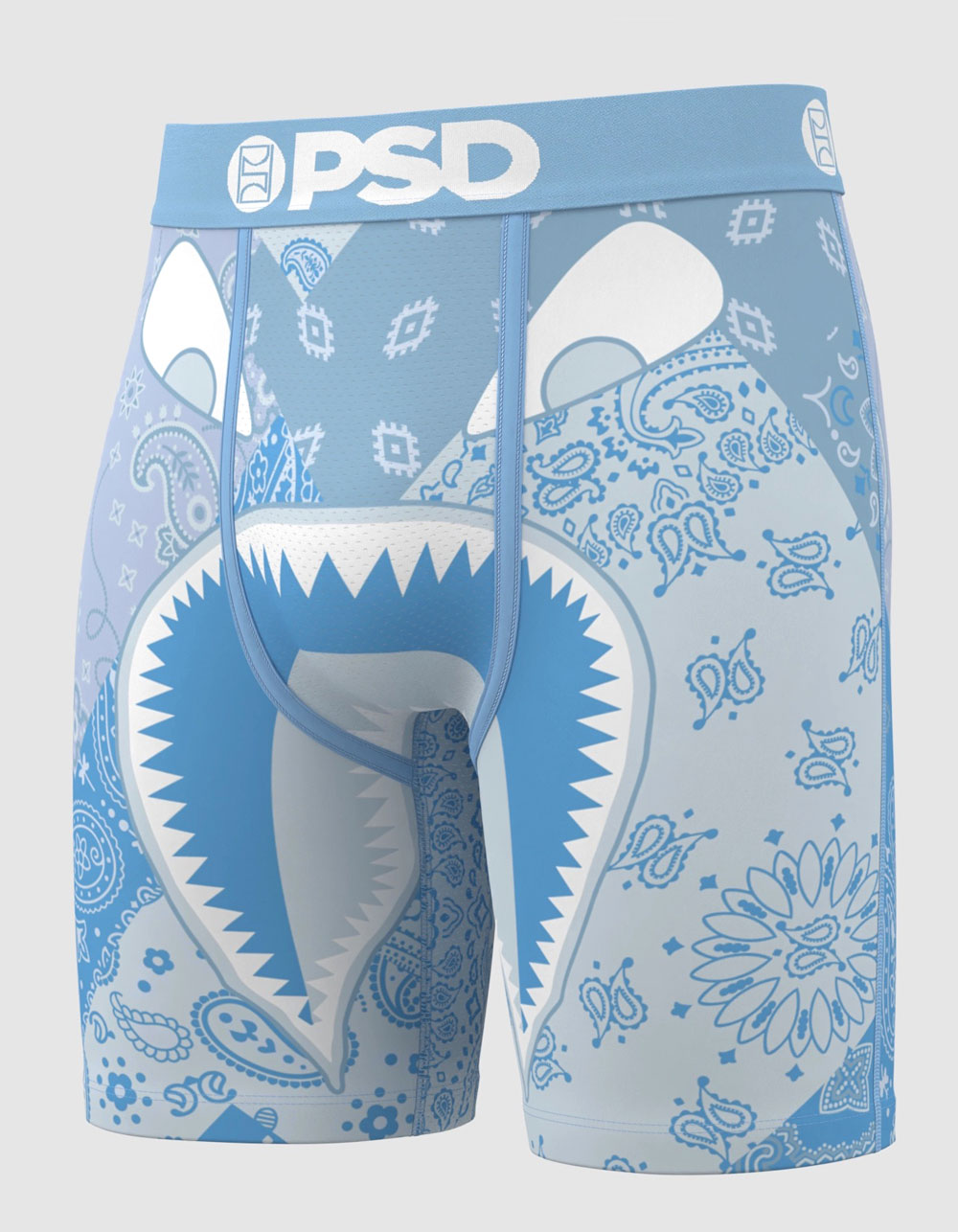 PSD Warface Baby Blue Mens Boxer Briefs - MULTI