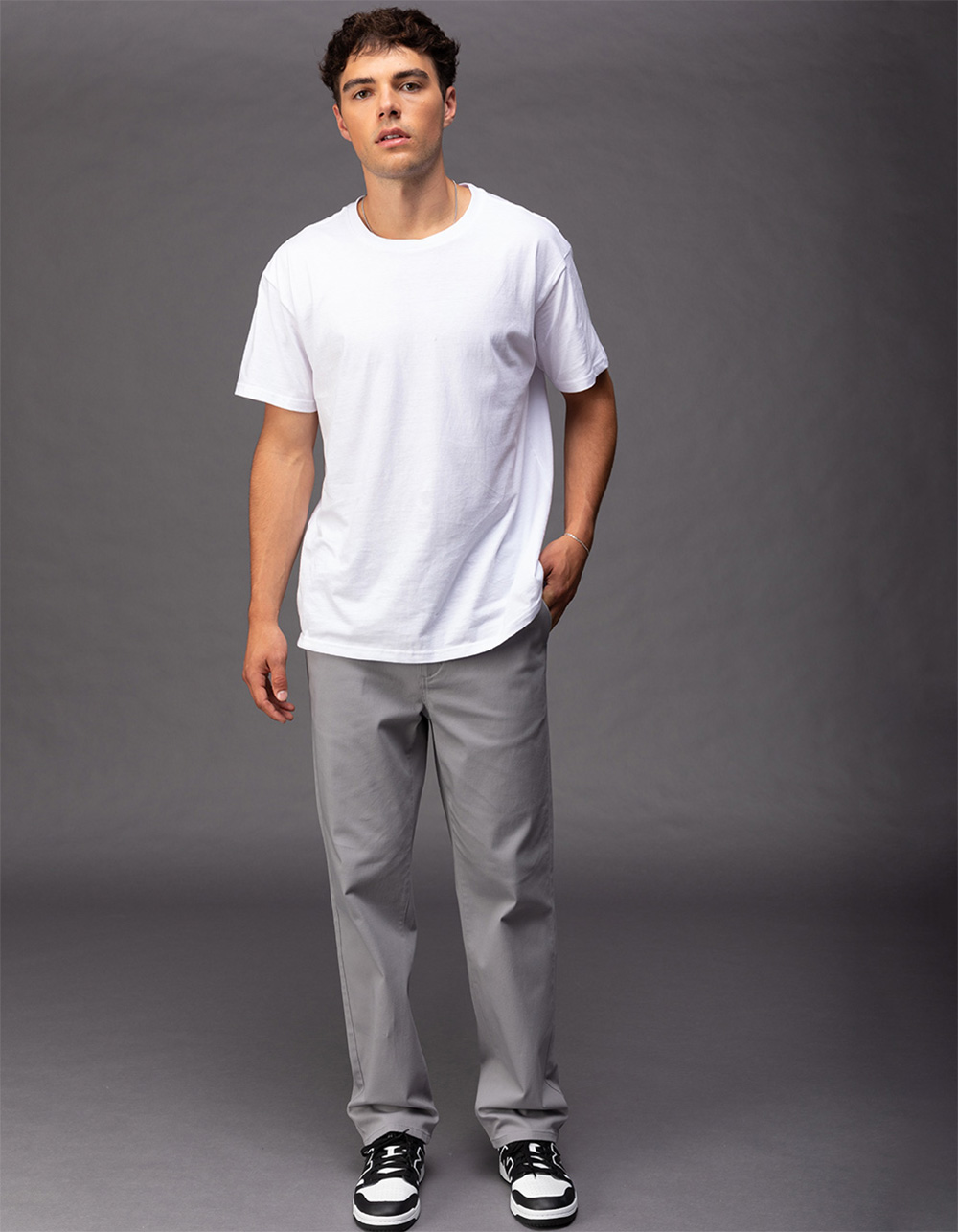 RSQ Mens Slim Straight Chino Pants - LIGHT GRAY