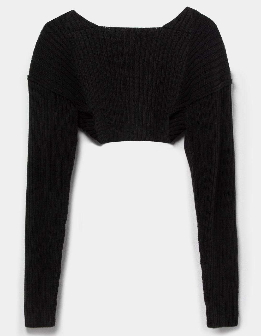 COTTON CANDY LA Womens Shrug Cardigan BLACK Tillys