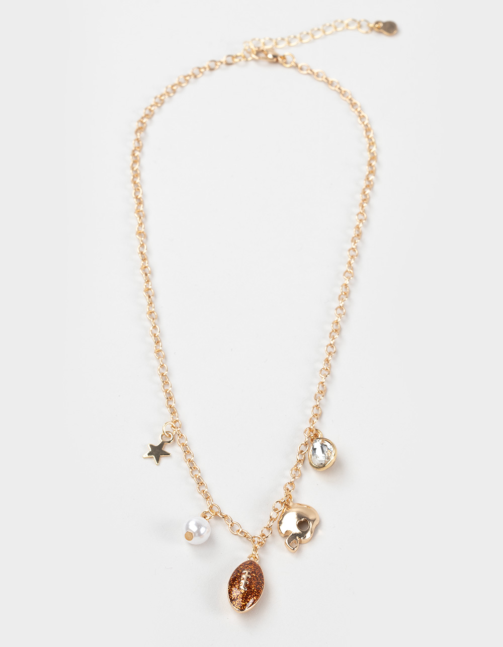 FULL TILT Football Charm Necklace - GOLD