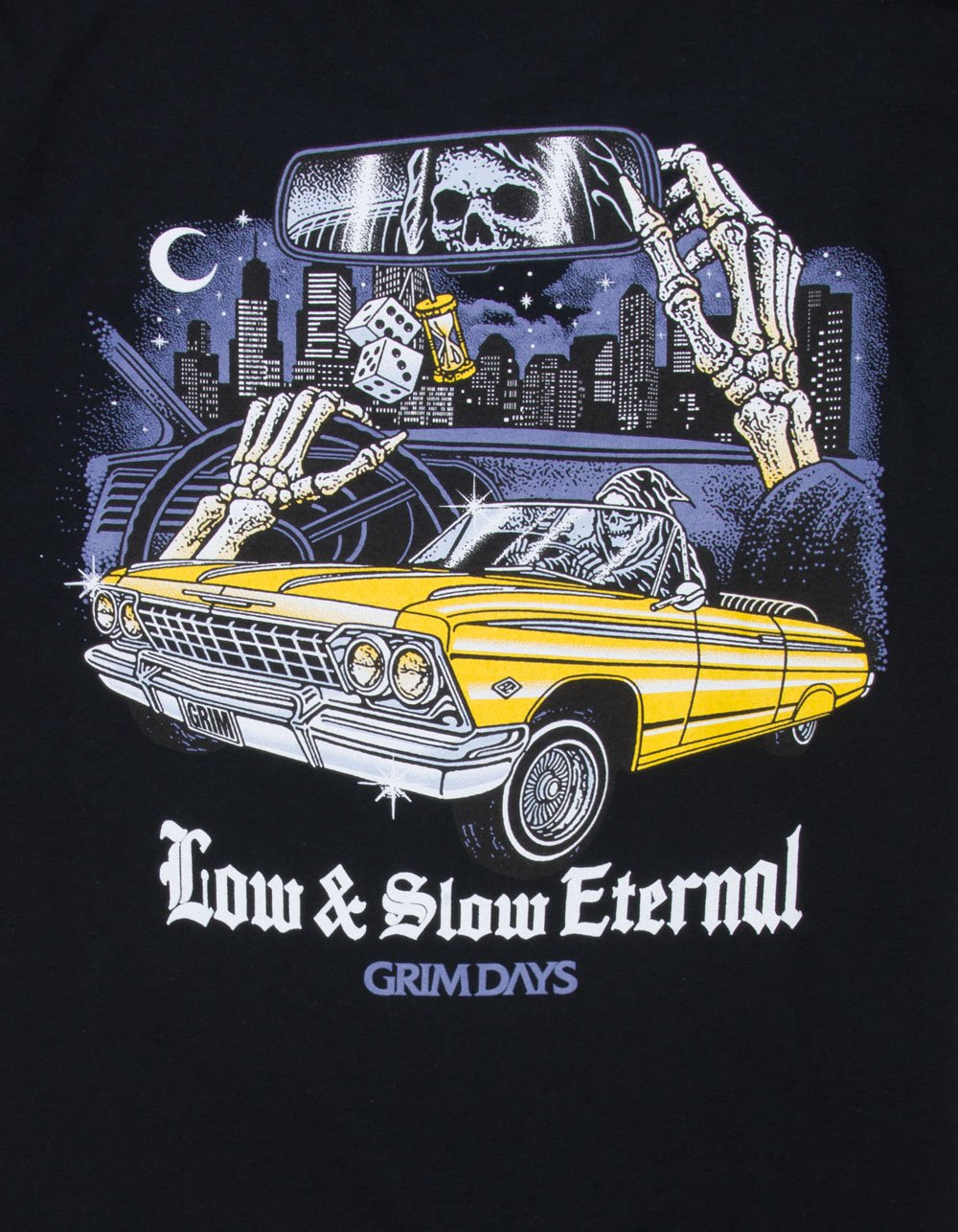 GRIM DAYS Low & Slow Eternal Mens Tee - BLACK
