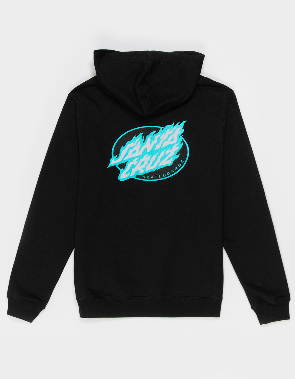 SANTA CRUZ True Oval Flame Dot Boys Hoodie - BLACK