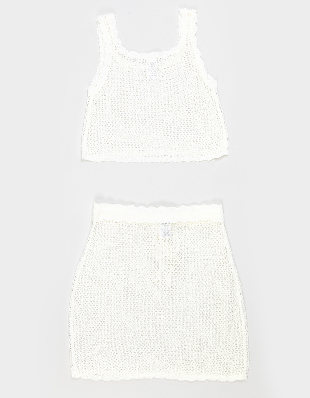 BEACH LINGO 2 Piece Girls Cover-Up Set - WHITE