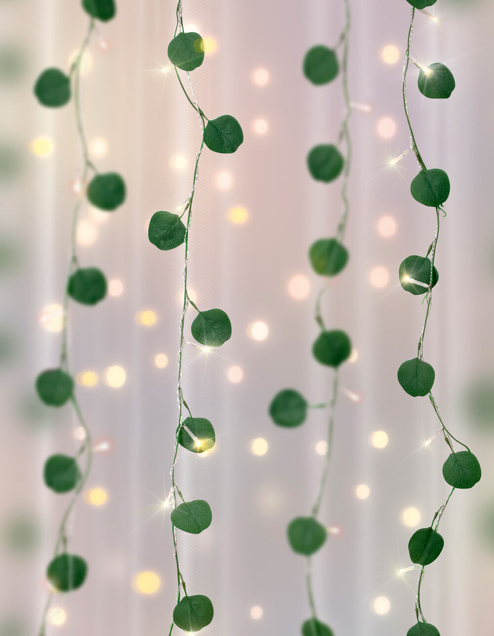 LED Eucalyptus Curtain Vine Lights GREEN Tillys