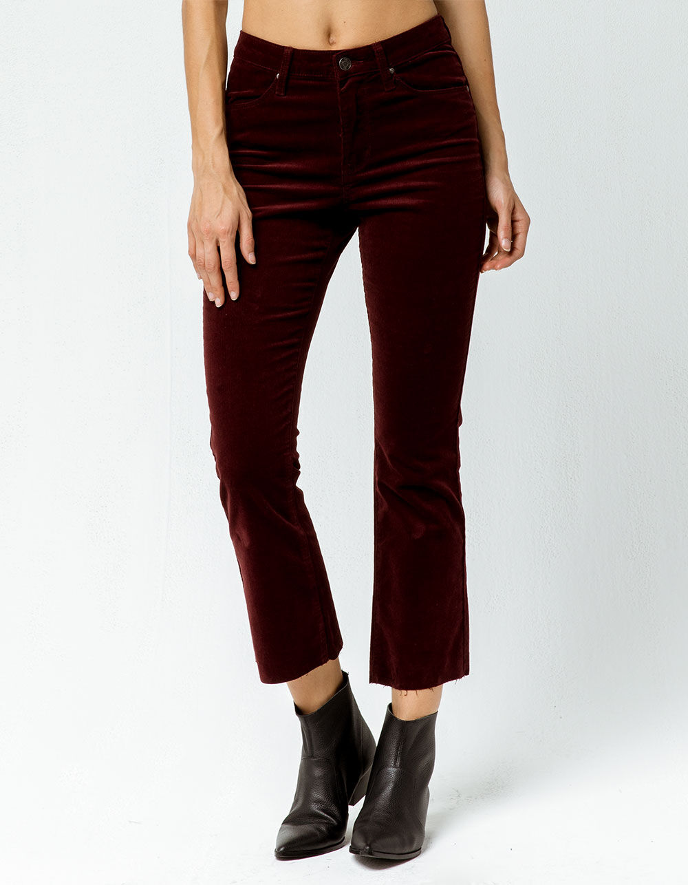 RSQ Sydney Crop Womens Flare Corduroy Pants image number 2
